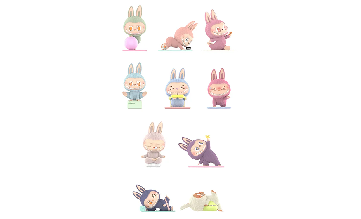 Pop Mart Labubu The Monsters Lazy Yoga Series Figures Blind Box