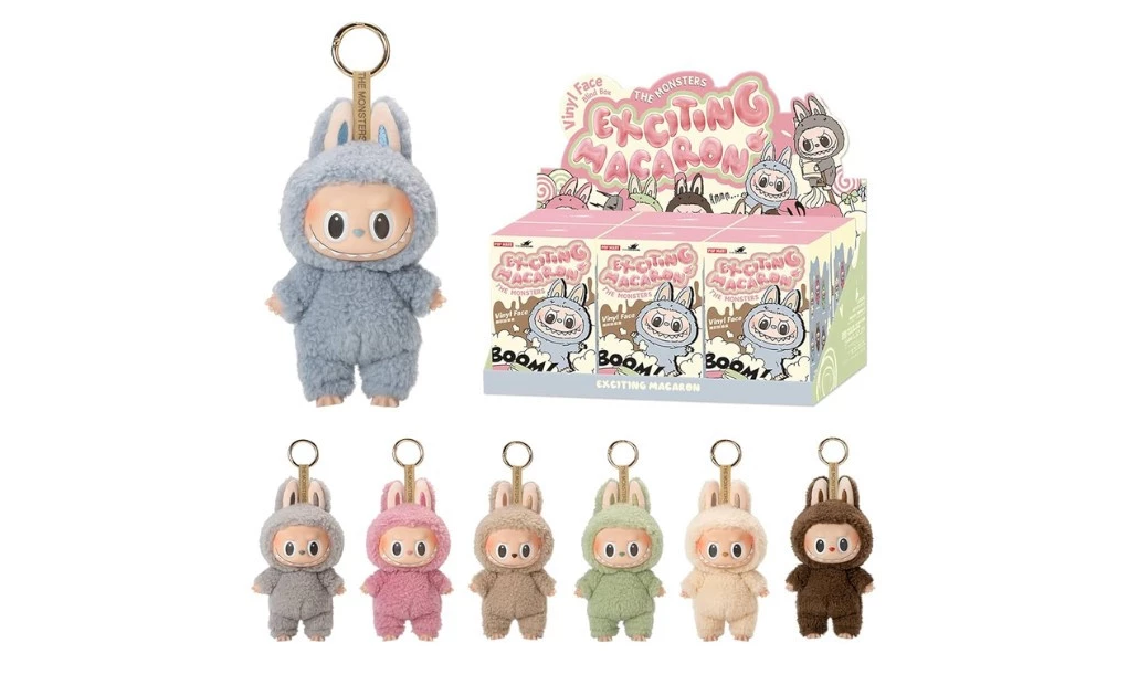 Pop Mart Labubu The Monsters Exciting Macaron Vinyl Plush Pendant Blind Box