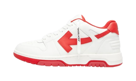 OFF-WHITE Out Of Office Low Tops White Red