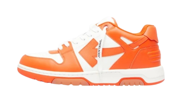 OFF-WHITE Out Of Office Low Tops White Orange