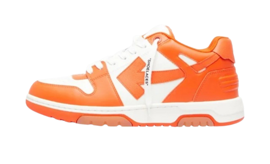 OFF-WHITE Out Of Office Low Tops White Orange