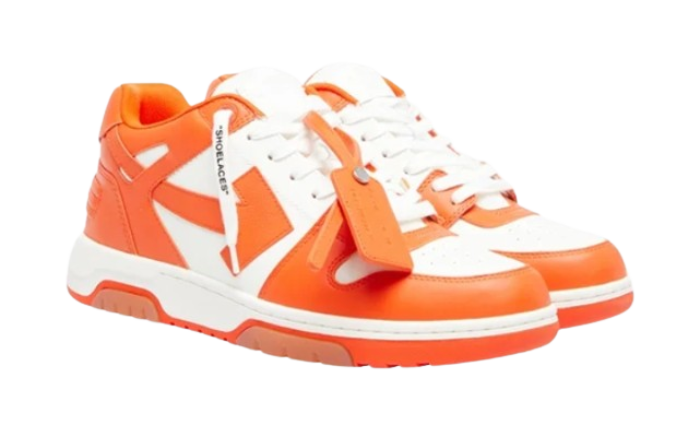 OFF-WHITE Out Of Office Low Tops White Orange