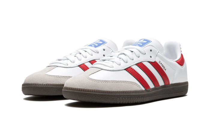 Adidas Samba OG White Solar Red Gum