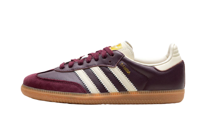 Adidas Samba OG Maroon Gold Metallic