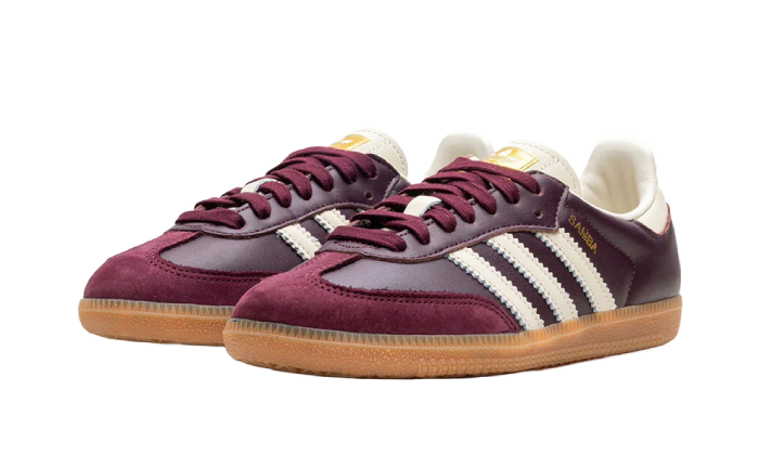 Adidas Samba OG Maroon Gold Metallic